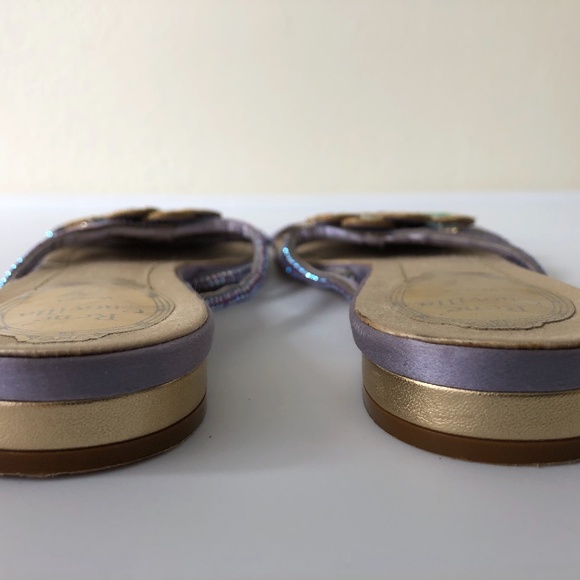 Rene Caovilla Laser Cut Crystal Sandal - Picture 2 of 5